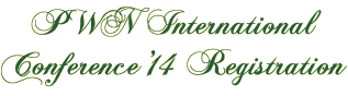 PWN International Conference '14 Registration