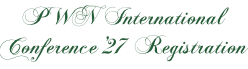 PWN International Conference '27
                                                                                                 